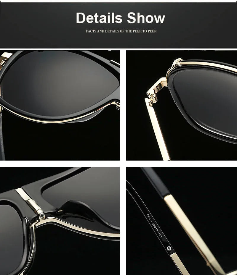 SHAUNA Retro Men Square Sunglasses Brand Designer Fashion Women Gradient Lens Glasses UV400
