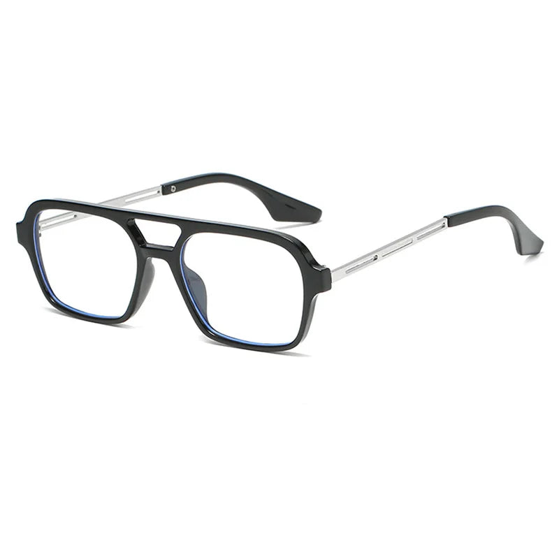 SHAUNA Fashion Double Bridges Women Square Sunglasses Fashion Men Ocean Film Shades UV400 Trending Sun Glasses