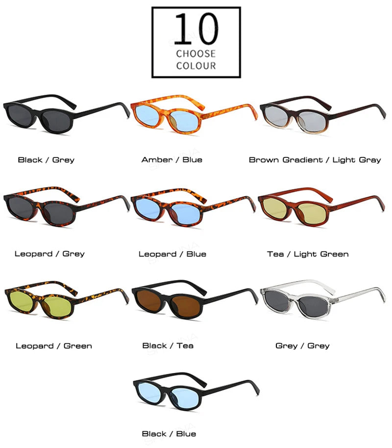 SHAUNA Retro Small Cat Eye Sunglasses Women Shades UV400 Fashion Blue Green Men Trending Sun Glasses