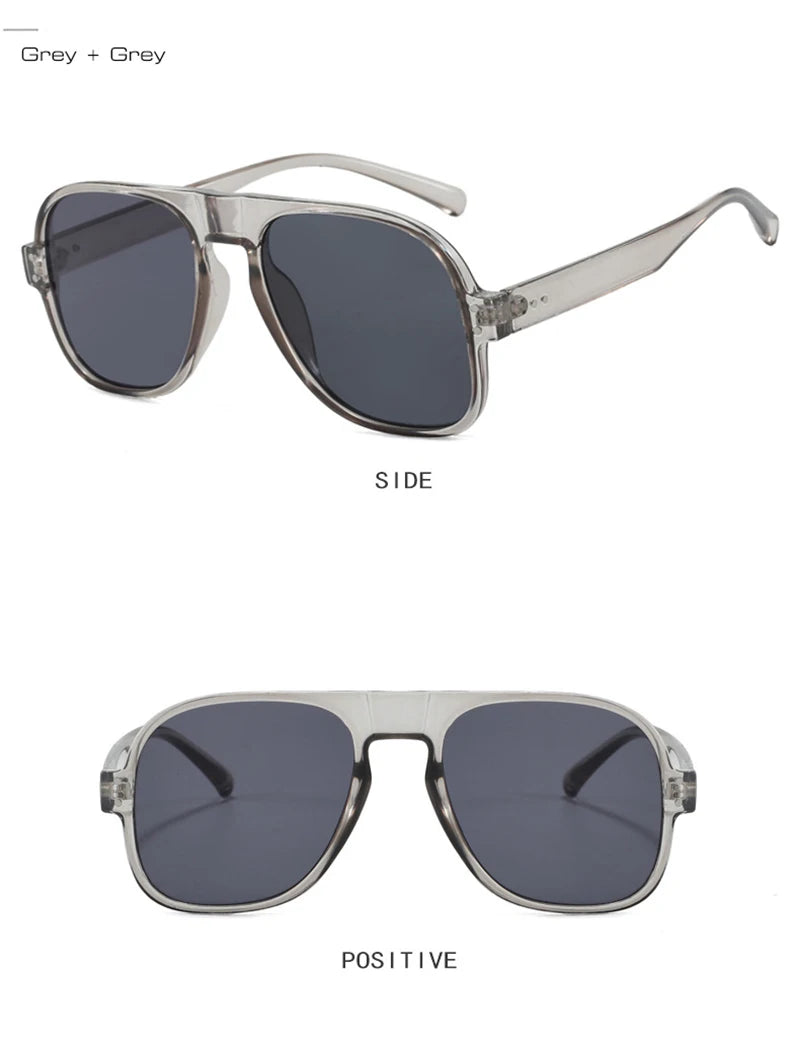 SHAUNA Fashion Pilot Men Sunglasses Retro Candy Color Shades UV400 Women Trending Rivets Sun Glasses