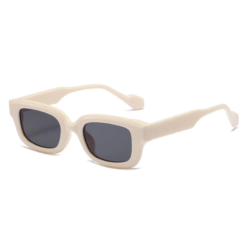 SO&EI Retro Small Rectangle Sunglasses Women Candy Colors Shades UV400 Square Men Sun Glasses