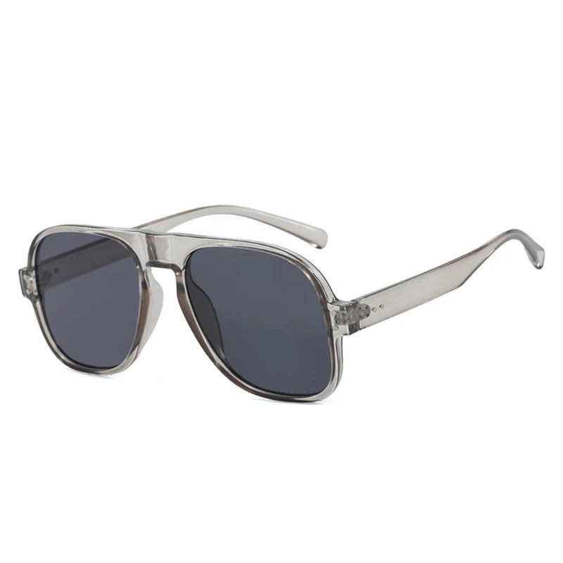 SHAUNA Fashion Pilot Men Sunglasses Retro Candy Color Shades UV400 Women Trending Rivets Sun Glasses