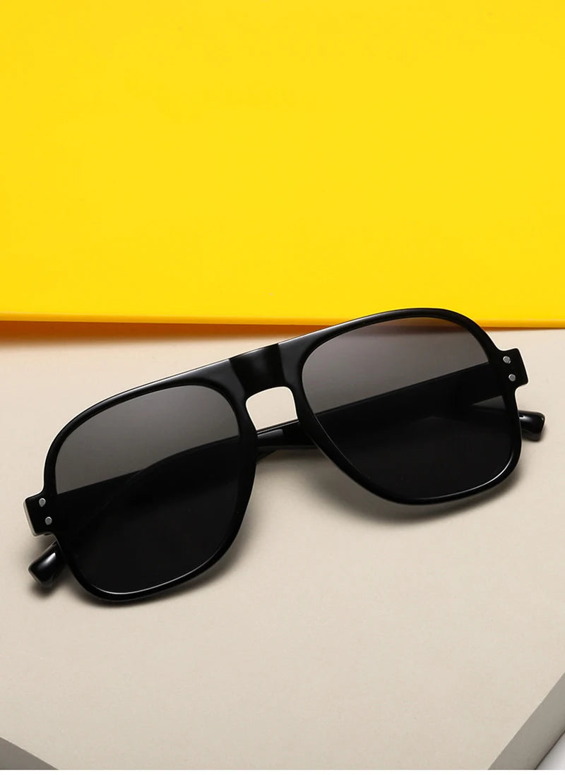 SHAUNA Fashion Pilot Men Sunglasses Retro Candy Color Shades UV400 Women Trending Rivets Sun Glasses