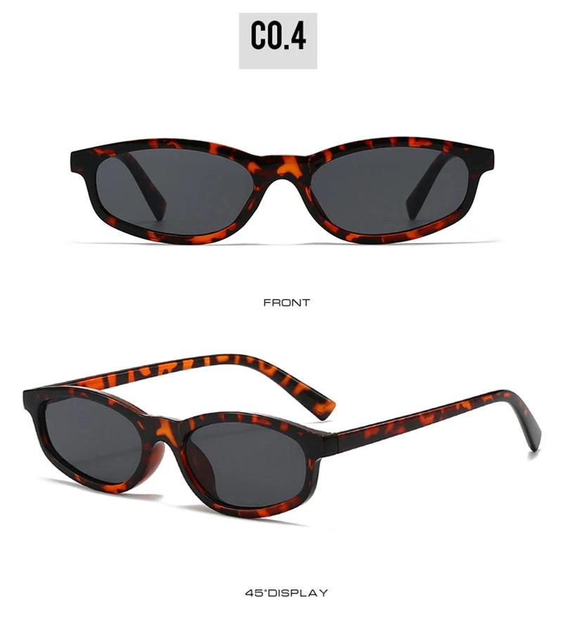 SHAUNA Retro Small Cat Eye Sunglasses Women Shades UV400 Fashion Blue Green Men Trending Sun Glasses