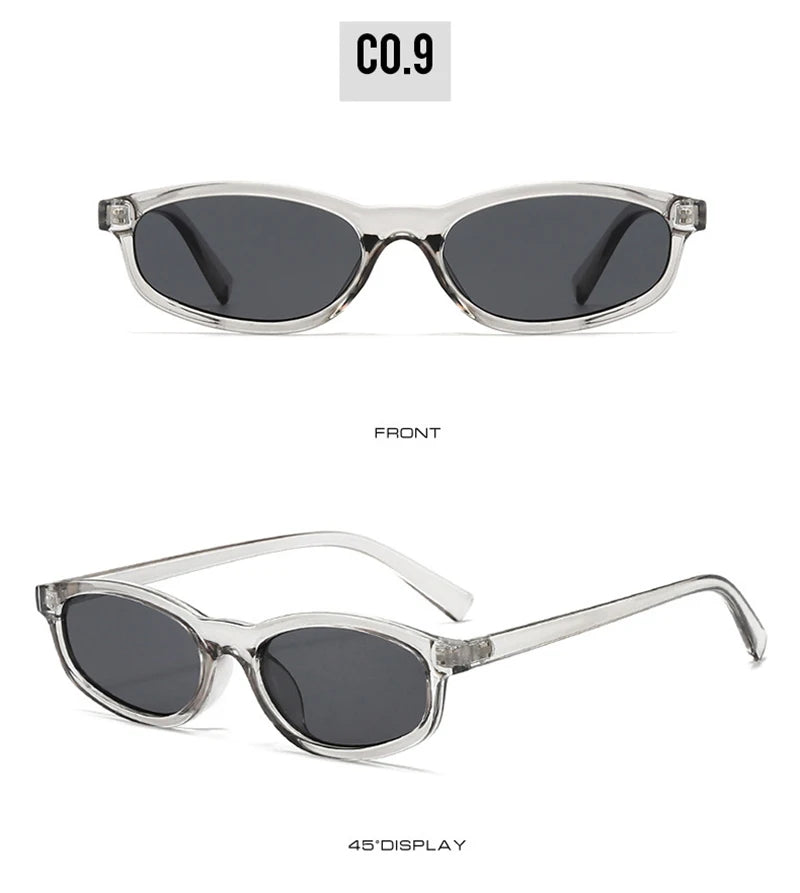 SHAUNA Retro Small Cat Eye Sunglasses Women Shades UV400 Fashion Blue Green Men Trending Sun Glasses