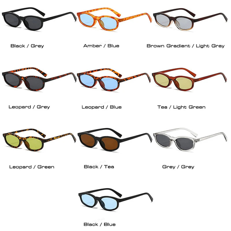 SHAUNA Retro Small Cat Eye Sunglasses Women Shades UV400 Fashion Blue Green Men Trending Sun Glasses