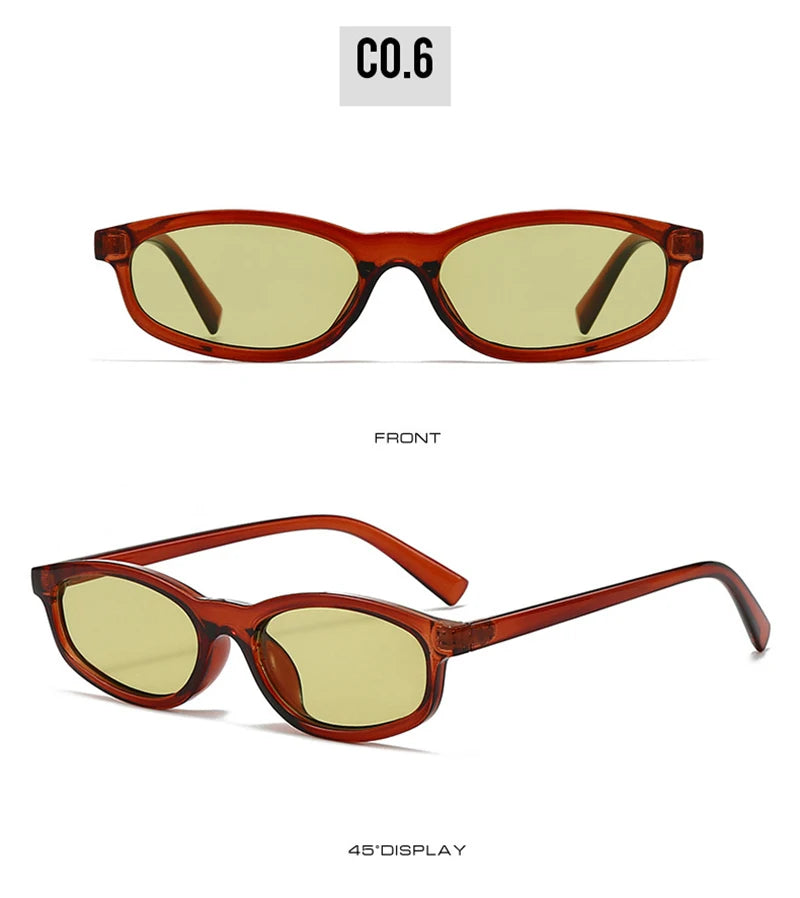 SHAUNA Retro Small Cat Eye Sunglasses Women Shades UV400 Fashion Blue Green Men Trending Sun Glasses