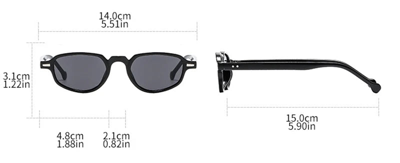 SHAUNA Ins Popular Fashion Small Cat Eye Women Sunglasses Retro Clear Ocean Lens Shades UV400 Men Rivets Sun Glasses