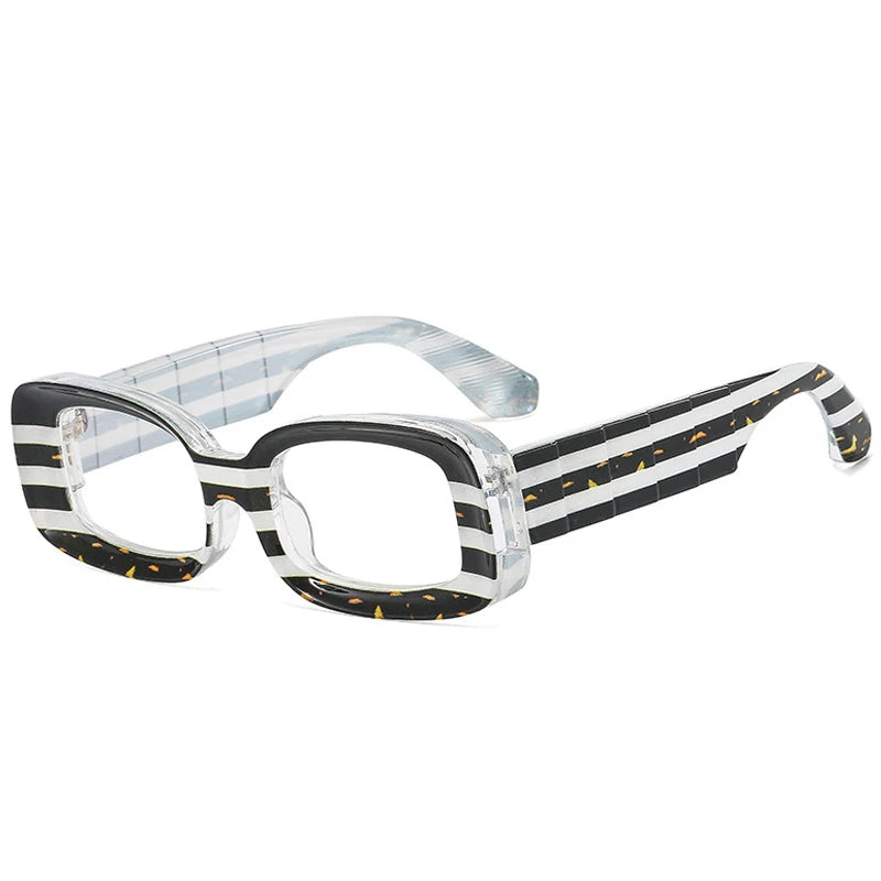 SO&EI Retro Colorful Rectangle Women Sunglasses Fashion Candy Color Shades UV400 Men Clear Gradient Square Sun Glasses