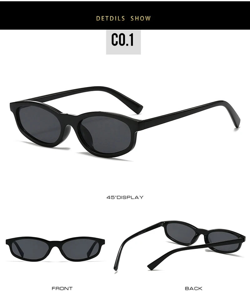 SHAUNA Retro Small Cat Eye Sunglasses Women Shades UV400 Fashion Blue Green Men Trending Sun Glasses