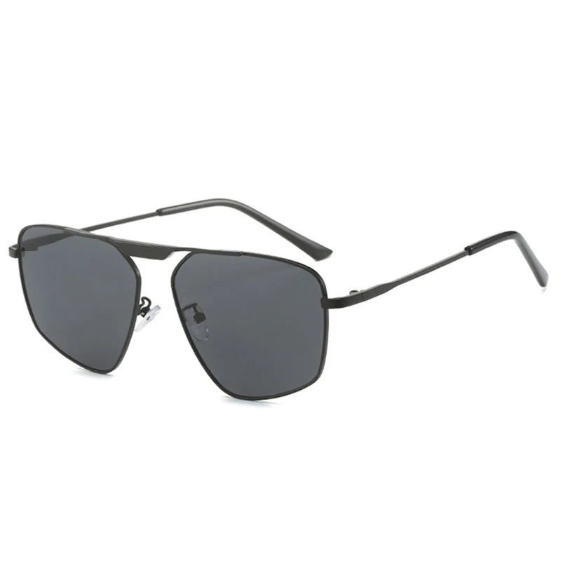 SHAUNA Retro Metal Polygon Square Sunglasses Women Fashion Champagne Shades UV400 Men Sun Glasses