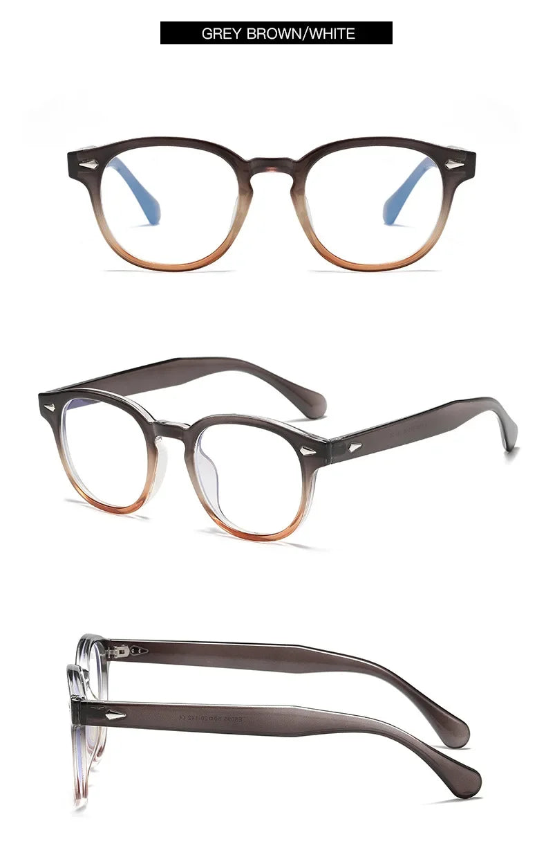 JNPCXI Quality New Retro Round Sunglasses Women Fashion Rivets Decoration Shades UV400 Men Punk Leopard Sun Glasses