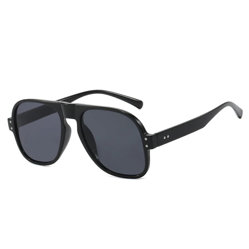 SHAUNA Fashion Pilot Men Sunglasses Retro Candy Color Shades UV400 Women Trending Rivets Sun Glasses