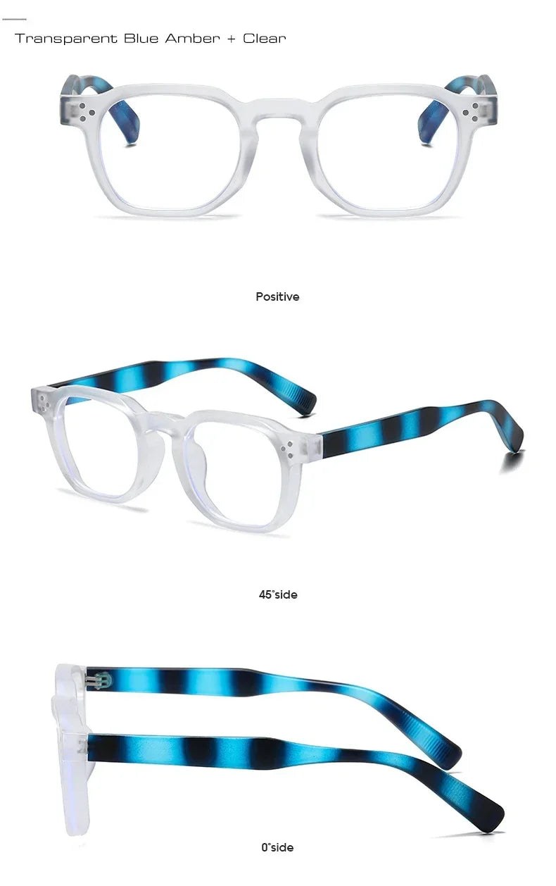 JNPCXI Fashion Vintage Rivet Oval Sunglasses Women Men Luxury Leopard Sun Glasses Anti Blue Light Eyeglasses Frame